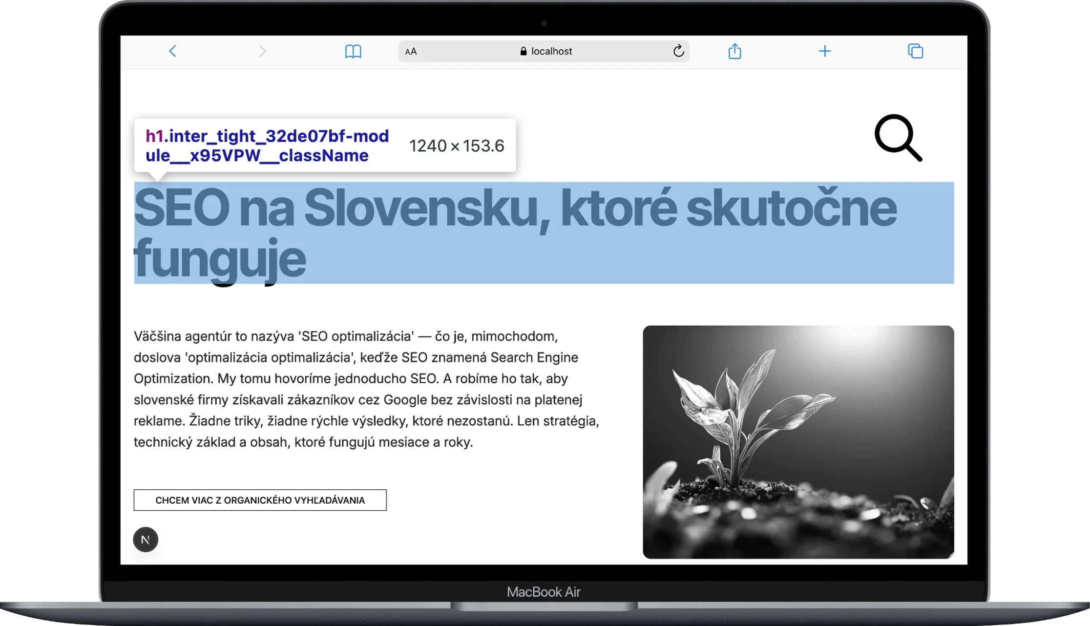 Ukážka on-page SEO: štruktúra nadpisov a meta dáta