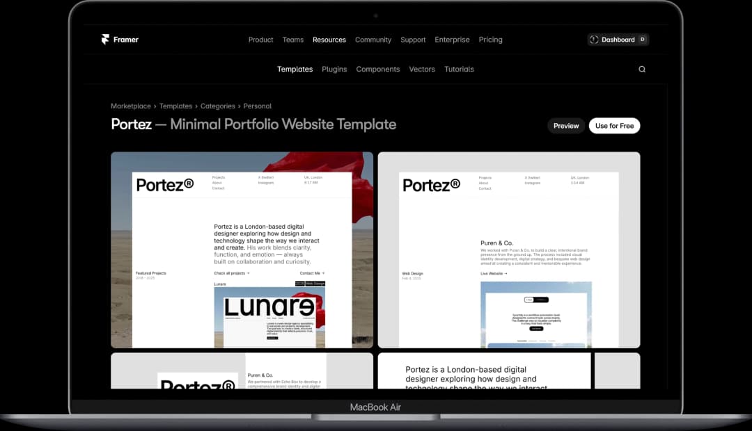 Príklad moderného a čistého UI dizajnu pre e-commerce web